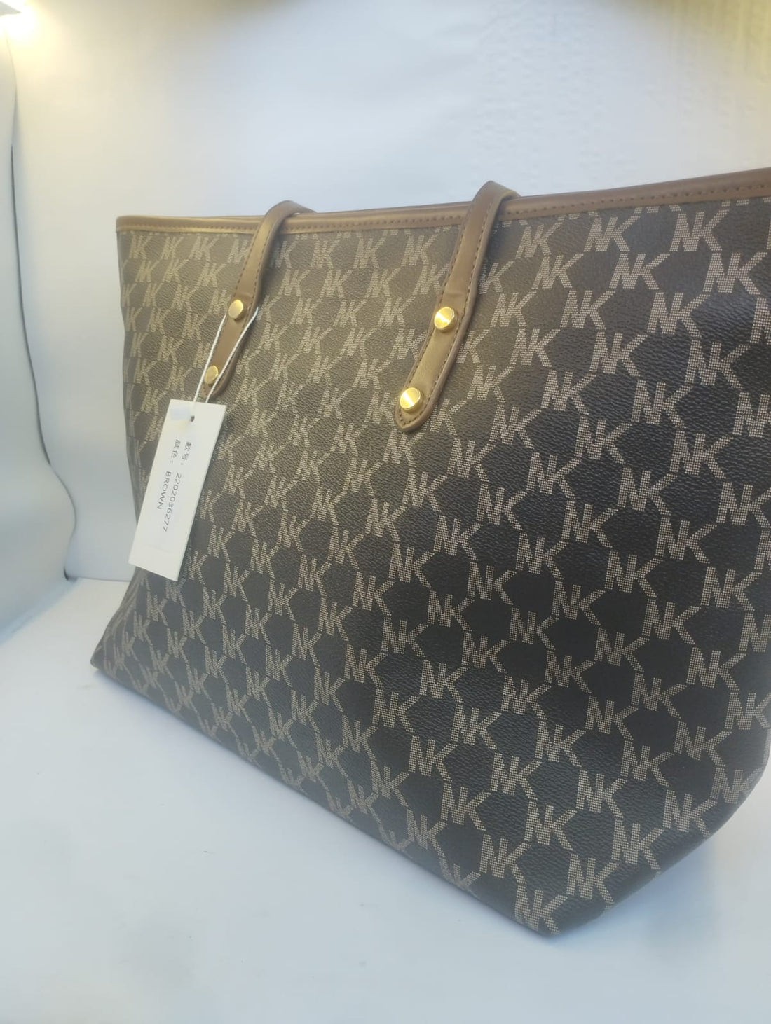 Luxury Brown Monogram Tote Bag for Women