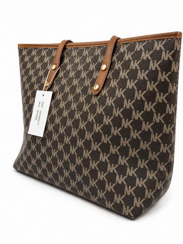 Luxury Brown Monogram Tote Bag for Women
