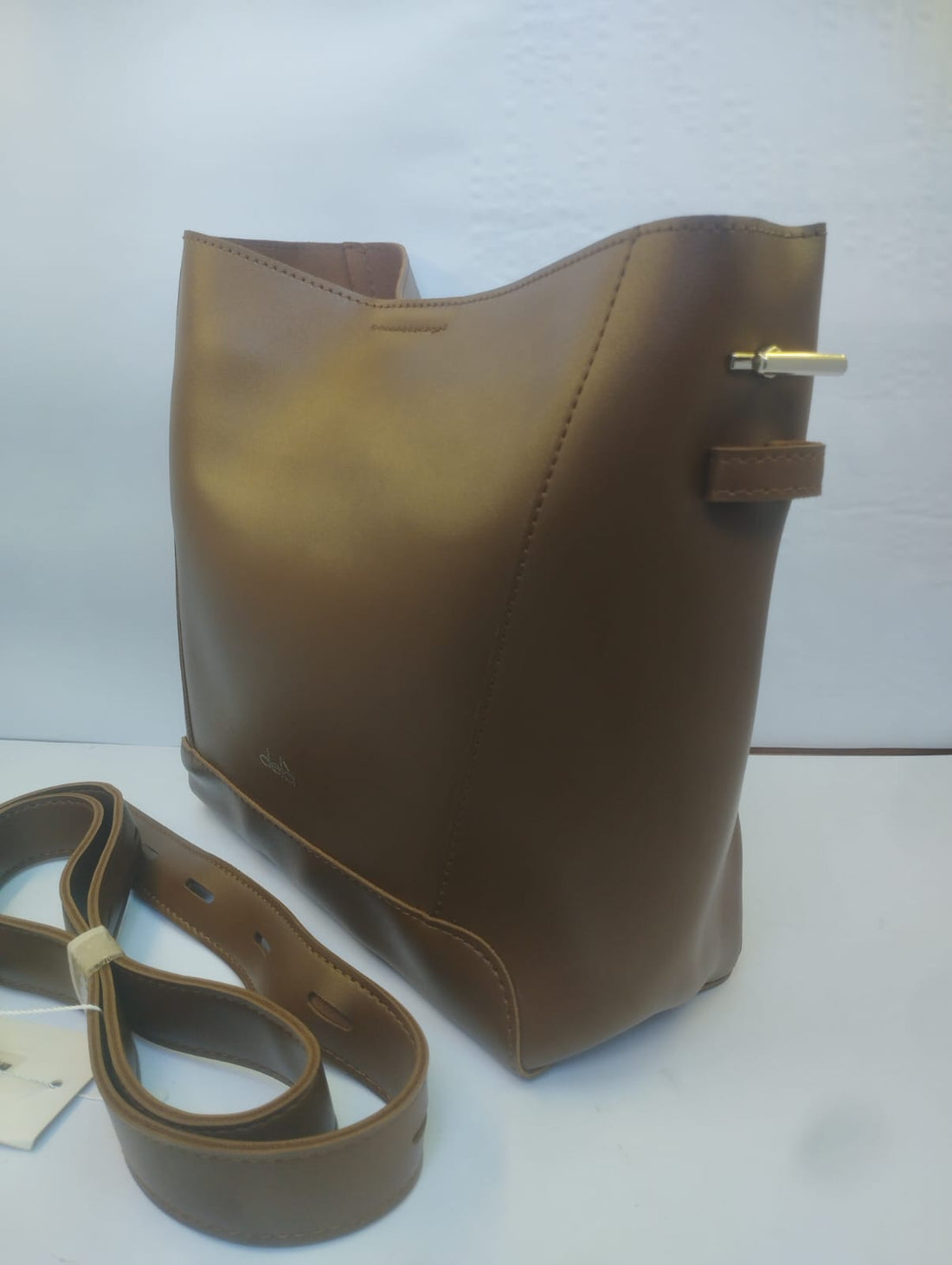 Luxury Brown Bucket Shoulder & Crossbody Bag for Women
