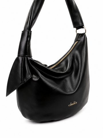 Luxury Black Hobo Shoulder Bag for Women