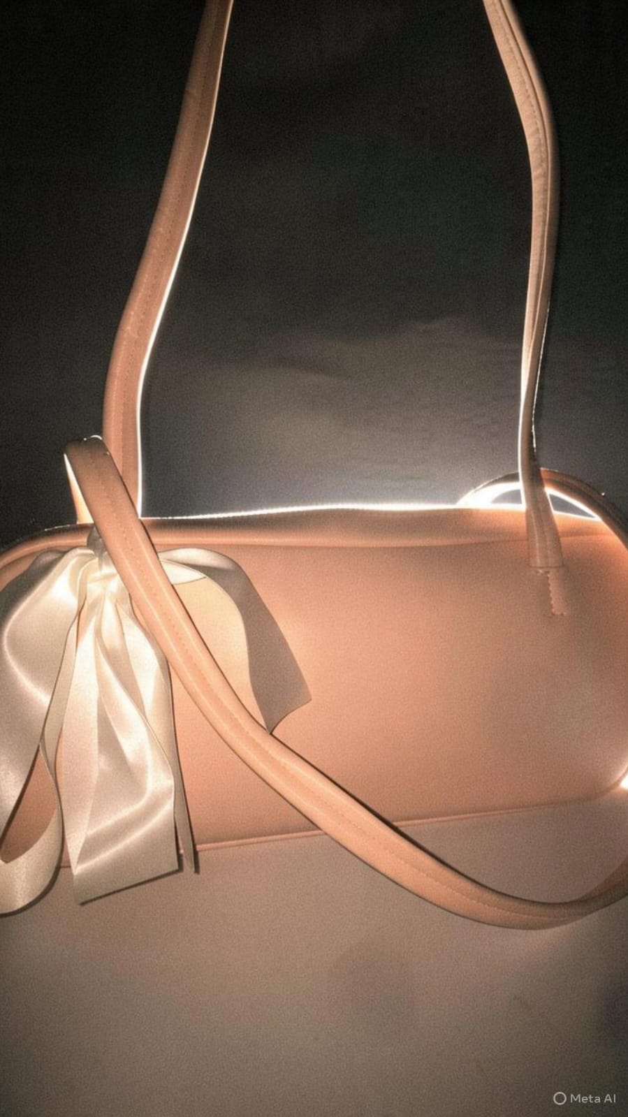 Luxury Blush Pink Bow Shoulder Bag for Women